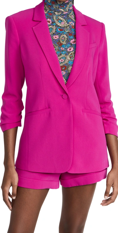 Shop Cinq À Sept Crepe Khloe Blazer In Petunia