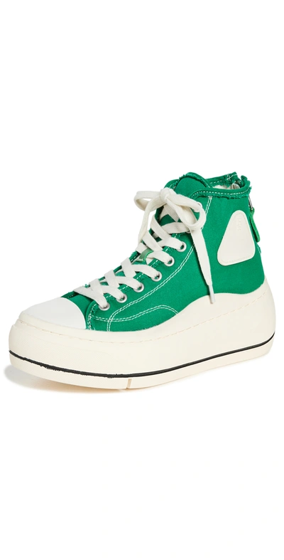 Shop R13 High Top Sneakers In Forest Green