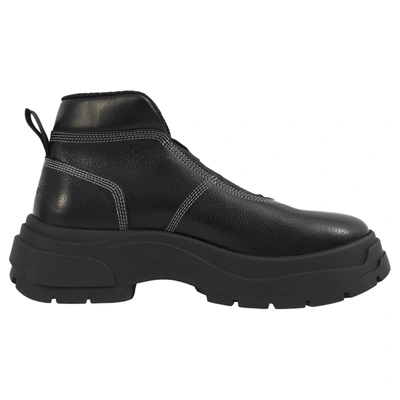 Shop Maison Margiela Slip On Leather Boots In Black