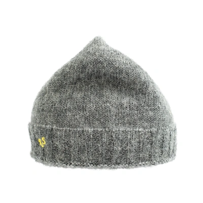 Shop Raf Simons Rs Knitted Beanie In Grey