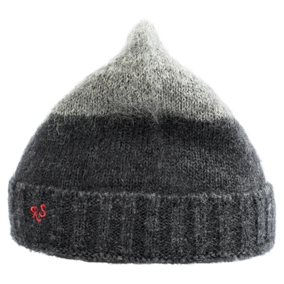 Raf Simons Two-tones Rs Knitted Beanie In Multicolor