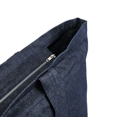 Raf Simons Oversized Denim Tote Bag In Navy Blue