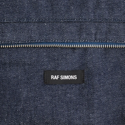 Raf Simons Oversized Denim Tote Bag In Navy Blue