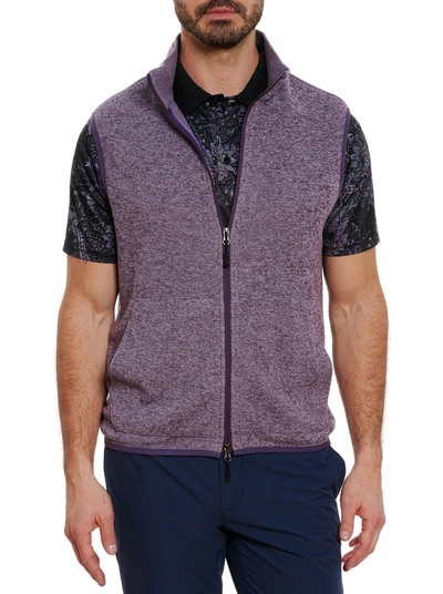 Shop Robert Graham Klose Performance Vest In Purple