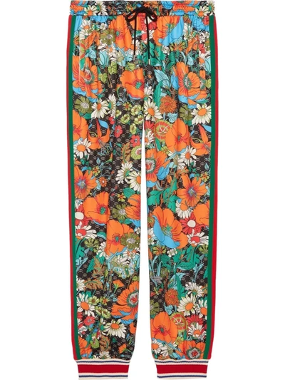 Shop Gucci X The North Face Track Pants In Orange