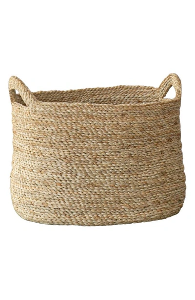 Shop Will And Atlas Will & Atlas Oval Jute Basket In Natural