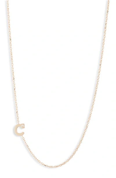 Shop Anzie Diamond Initial Necklace In C