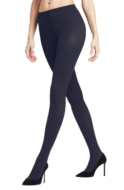 Shop Falke Pure Matte 50 Opaque Tights In Marine