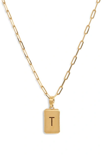 Shop Dean Davidson Initial Pendant Necklace In Gold T