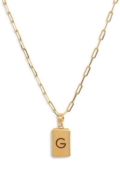 Shop Dean Davidson Initial Pendant Necklace In Gold G