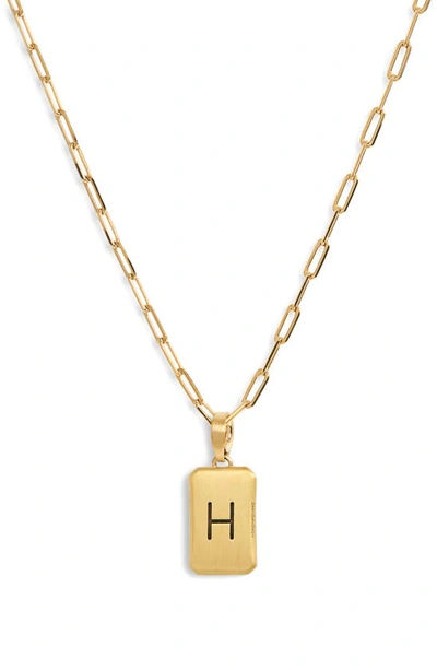Shop Dean Davidson Initial Pendant Necklace In Gold H