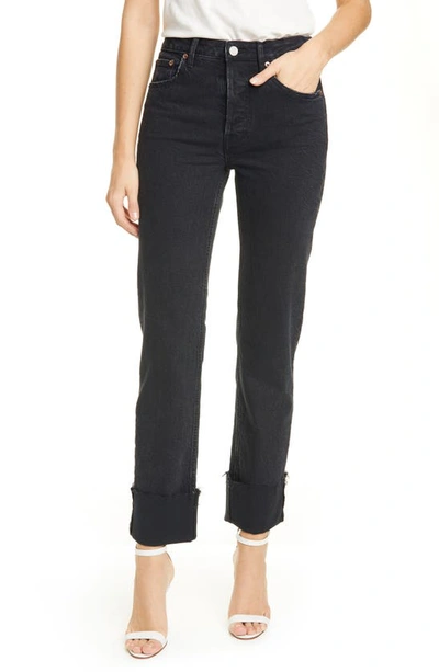 Shop Trave Berit Straight Leg Jeans In Night Fever