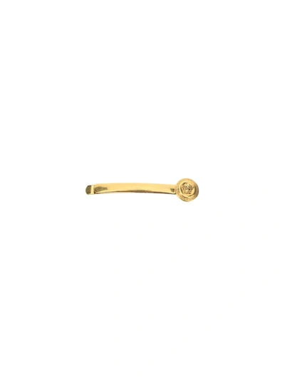 Shop Versace Hair Clip In Gold Tribute