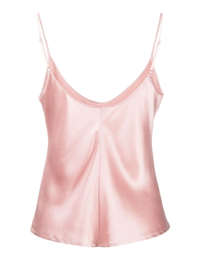 Shop La Perla Silk Top In Pink