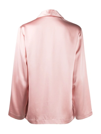 Shop La Perla Silk Long Pajama In Pink