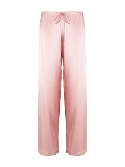 Shop La Perla Silk Long Pajama In Pink