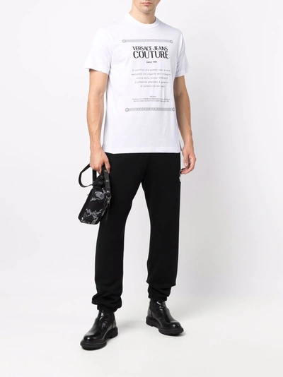 Shop Versace Jeans Couture T-shirts And Polos White