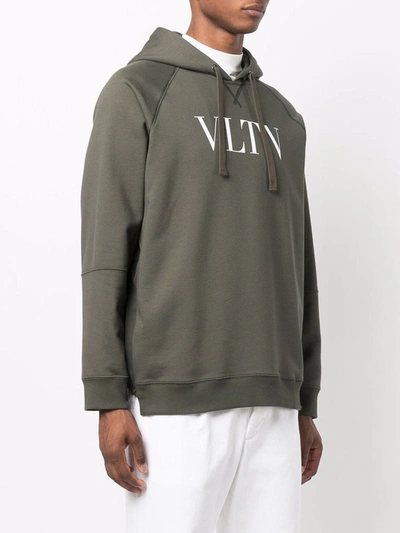 Shop Valentino Logo Sweatshirt In Green