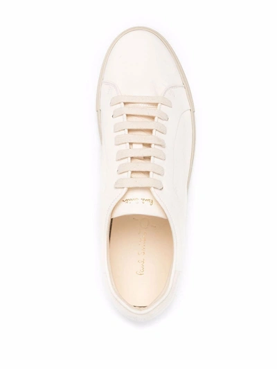 Shop Paul Smith Low-top Leather Sneaker In White