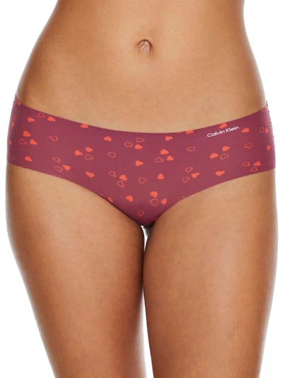 Shop Calvin Klein Printed Invisibles Hipster In Many Hearts