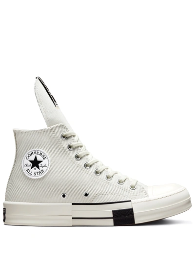 Shop Rick Owens Drkshdw Converse X Drkshdw Sneakers In White