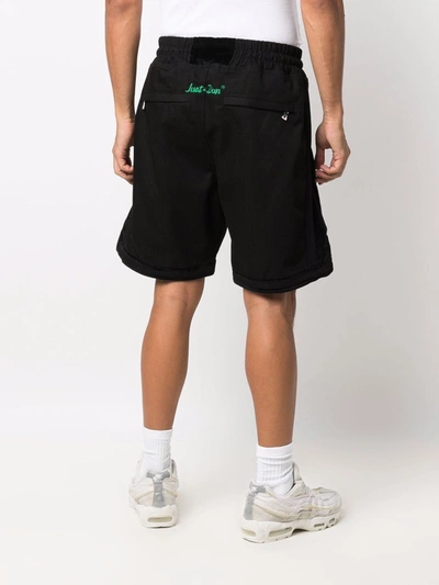 Shop Just Don Cotton Shorts In Black