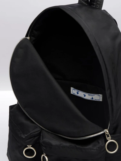 Shop Off-white Logo Backpack In Black