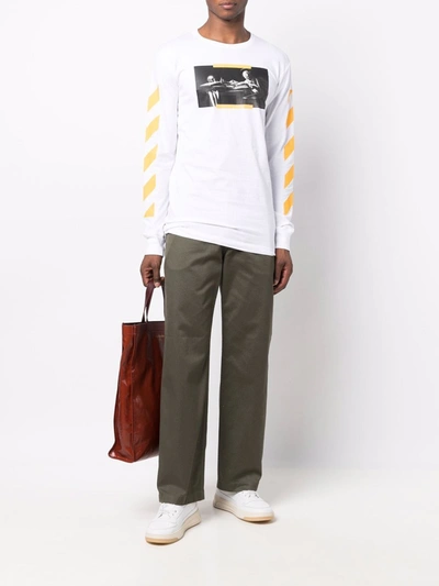 Shop Off-white Caravaggio Painting Cotton T-shirt In White