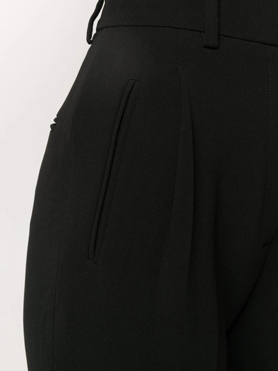 Shop Alberto Biani Cady Skinny Trousers In Black