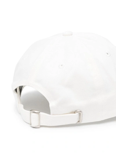 Shop Stussy Logo Baseball Hat In White