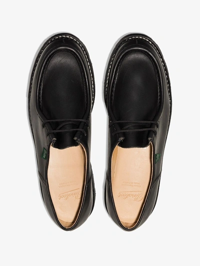 Shop Paraboot Michael& Leather Laced Shoes In Black