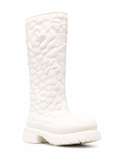 Shop Valentino Atelier Rose Edition 03 Boots In White