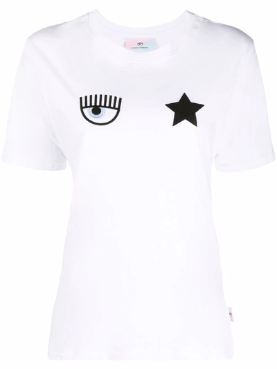 Shop Chiara Ferragni T-shirts And Polos White