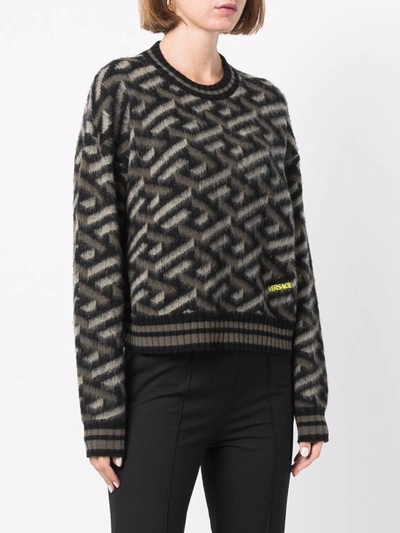 Versace Jacquard Monogram Sweater - ShopStyle