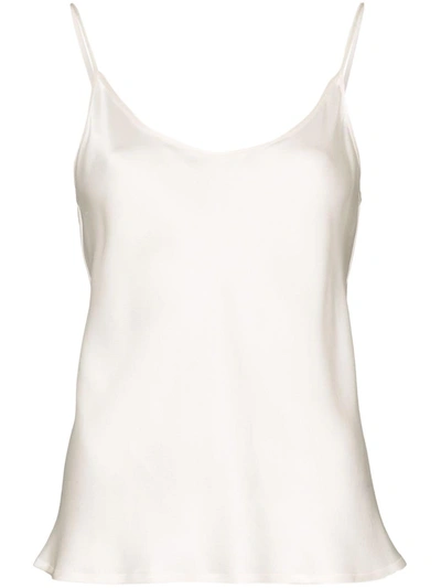 Shop La Perla Silk Top In White