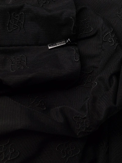 Shop Fendi Karligraphy Bodysuit In Black