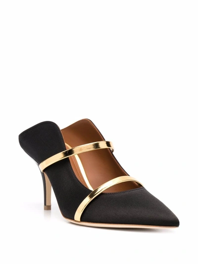 Shop Malone Souliers Maureen Leather Pumps In Black