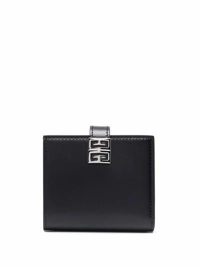 Shop Givenchy 4g Small Leather Wallet In Black