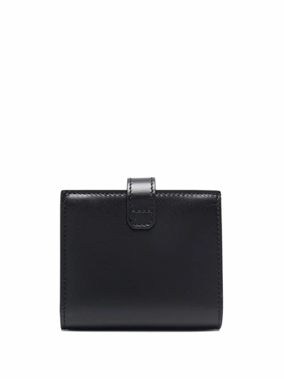 Shop Givenchy 4g Small Leather Wallet In Black