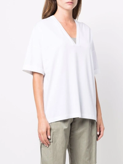 Shop Brunello Cucinelli Cotton T-shirt In White