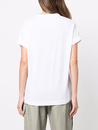 Shop Brunello Cucinelli Cotton T-shirt In White