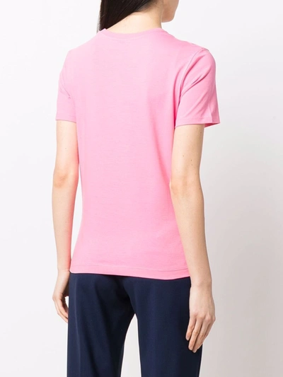 Shop Ps By Paul Smith Cotton Happy Logo T-shirt In Pink