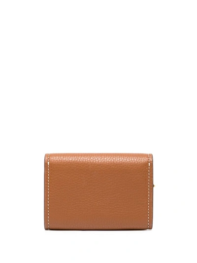 Shop Tory Burch Miller Mini Wallet In Brown