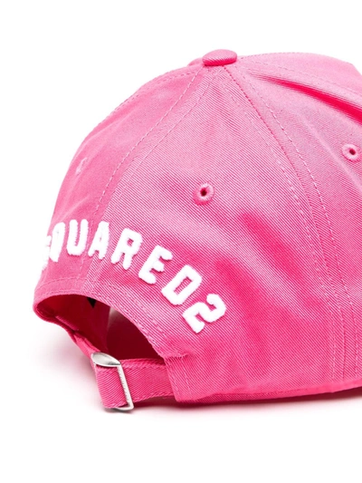Shop Dsquared2 Icon Baseball Hat In Pink