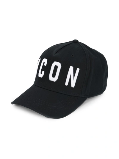 Shop Dsquared2 Icon Baseball Hat In Black
