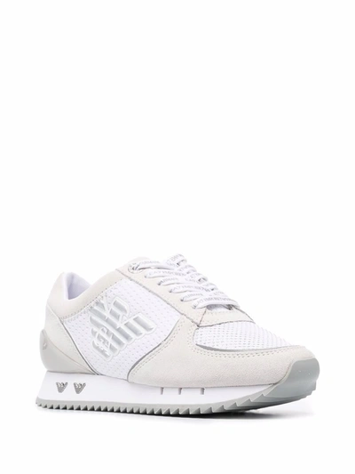 Shop Ea7 Logo Sneakers In White