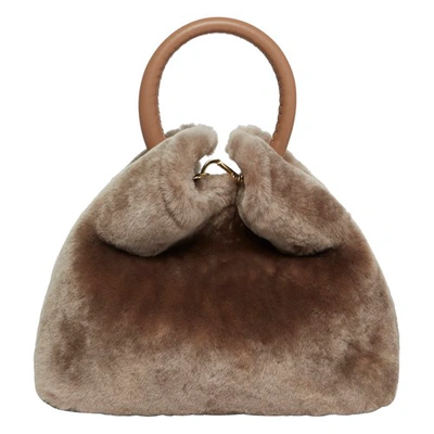 Shop Elleme Baozi Shearling/leather In Taupe