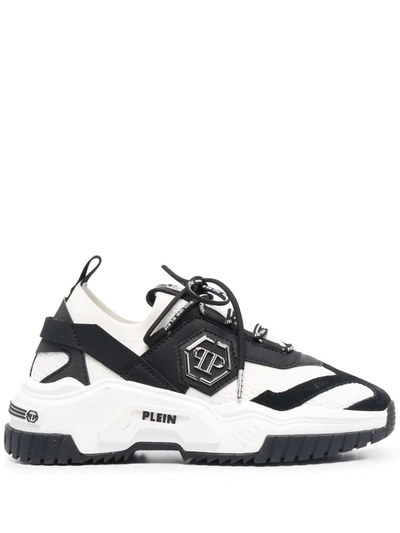 Shop Philipp Plein Predator Low-top Sneakers In White