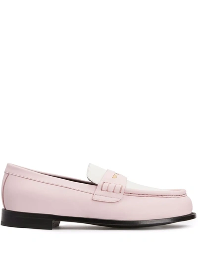 Shop Giuseppe Zanotti Euro Colour Block Loafers In Pink