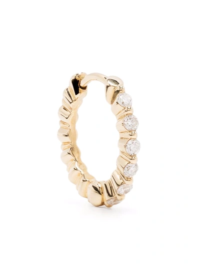 Shop Maria Black True Romance 10 Diamond Huggie Earring In Gold